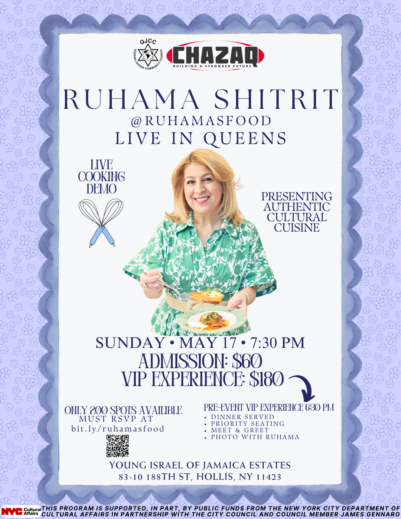 Live Cooking Demo with Ruhamas Food - 5-17-26 - Young Israel of Jamaica Estates (2)